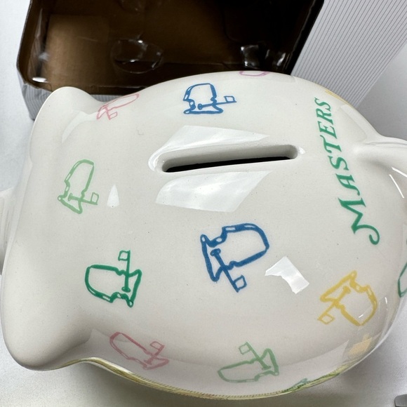 NWT! - ⛳️⛳️ Masters Green and White Piggy Bank - Picture 5 of 6